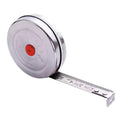 2m Mini Stainless Steel Retractable Tape Measure - Retractable Measuring Tape for Office and Woodworking, Heavy Duty 25ft Metric Tape, Compact Steel Measuring Tool