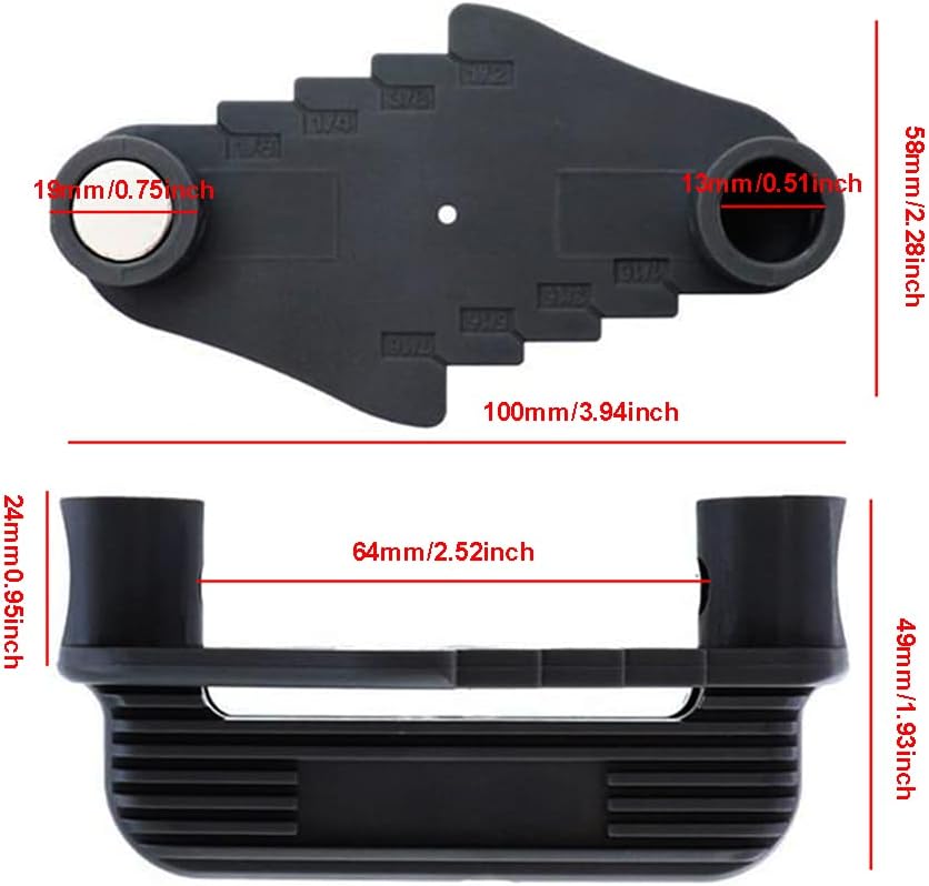 2pcs Center Scriber Line Scriber, Blue & Black Woodworking Marking Offset Marking Tool Marking Center Finder Tool, Wood Scribe Marking Gauge Fits Standard Wooden Pencils